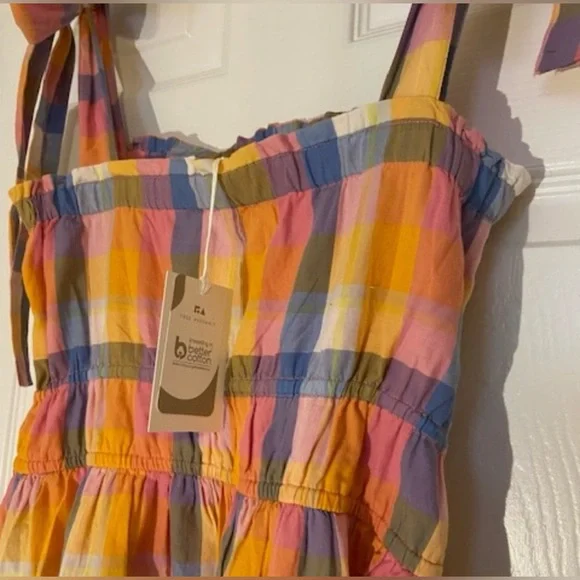 Free Assembly Midi Sundress with Tie Shoulder Straps - M - Picture 4 of 8